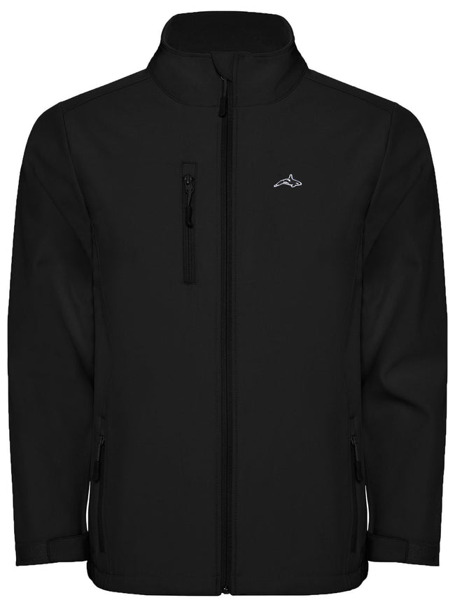 Killer Whale Softshell Fleece Jacket Mens Windproof Golf