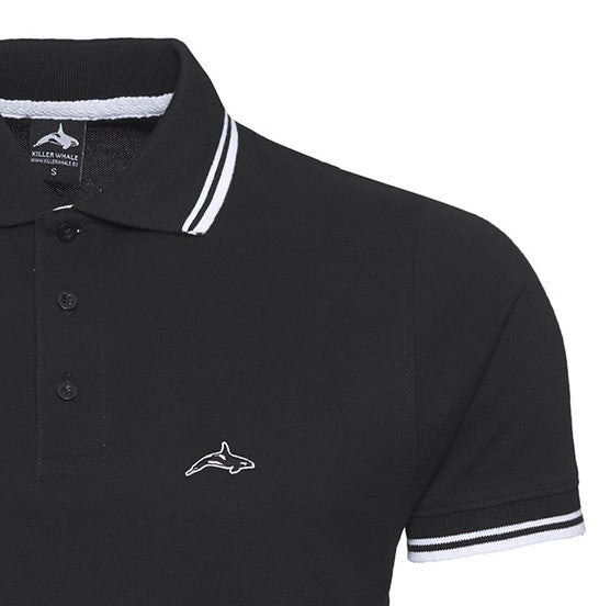 Killer Whale Polo Shirt Mens Premium Dense Cotton Classic Neck top